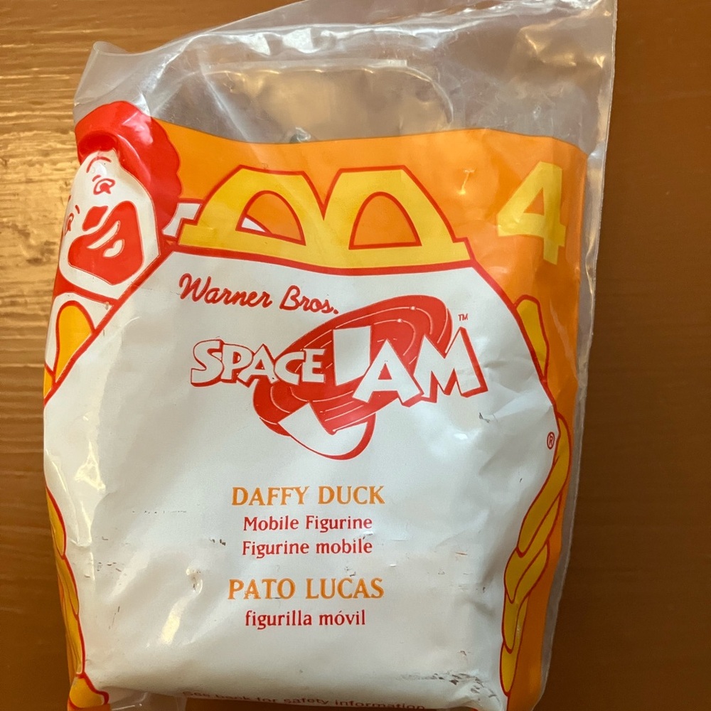 1996 Space Jam Looney Tunes McDonalds Happy Meal Toy Daffy Duck #4.